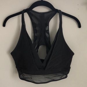 Black lululemon sports bra